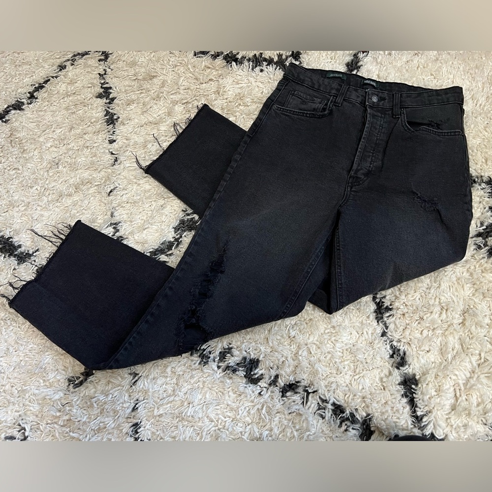 NWOT! WILD FABLE distressed raw hem straight leg jeans